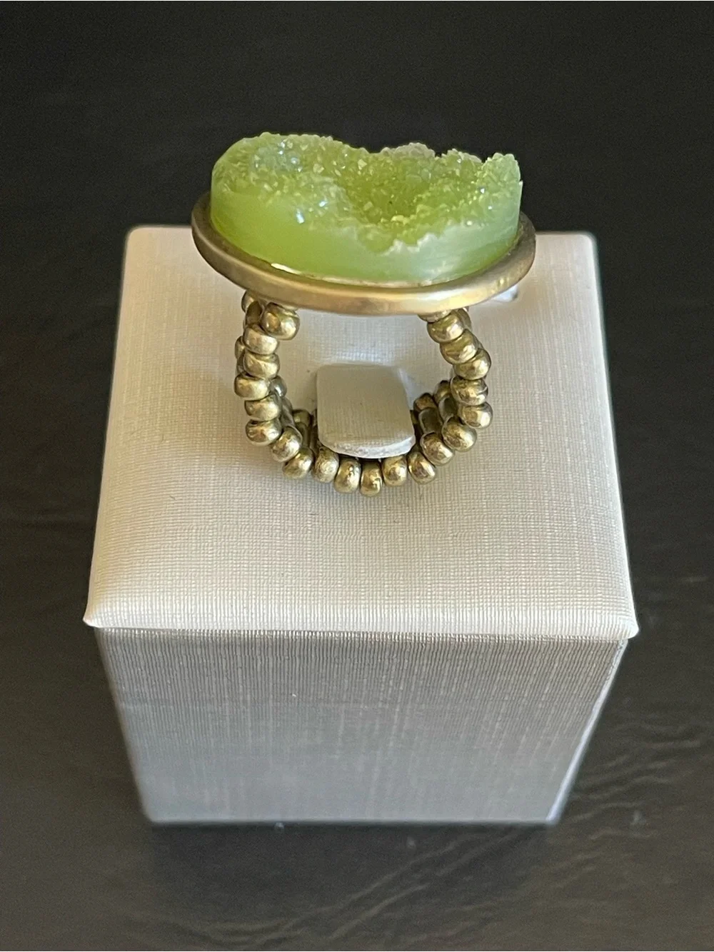 N/A seafoam druzy